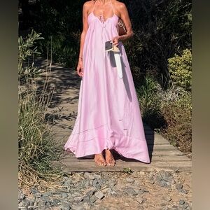 Camila Coelho ANASTACIA MAXI DRESS IN LIGHT PINK